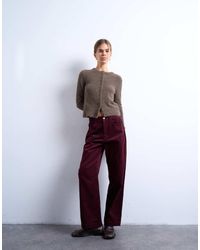 TOPSHOP - Cord Slouchy Low Slung Trouser - Lyst