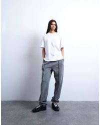 TOPSHOP - Pintuck Cuffed jogger - Lyst