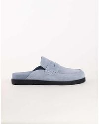 TOPSHOP - Addie Real Suede Mule Loafer - Lyst