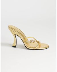 TOPSHOP - Olivia Strappy High Heel Sandals With Ball Detail - Lyst
