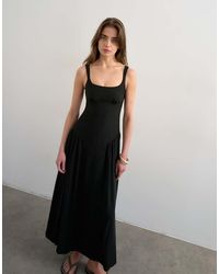 TOPSHOP - Dropped Waist Midaxi Sundress - Lyst