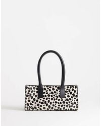 TOPSHOP - Tiana Hair On Real Leather Bowler Tote Bag - Lyst