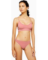 TOPSHOP Dusty Pink Seamless Thong