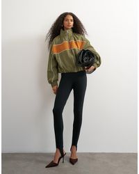 TOPSHOP - Contrast Piping Track Jacket - Lyst