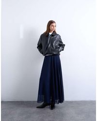 TOPSHOP - Sheer Full Circle Chiffon Maxi Skirt - Lyst