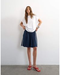 TOPSHOP - Sport Stripe Detail Shorts - Lyst