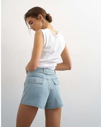 TOPSHOP - Denim Scout Short - Lyst