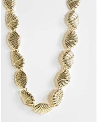 TOPSHOP - Naleigh Swirl Necklace - Lyst