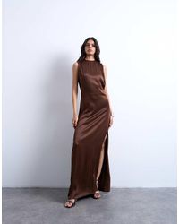 TOPSHOP - Low Armhole Maxi Occasion Dress - Lyst