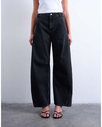 TOPSHOP - Horseshoe High Rise Barrel Jeans - Lyst