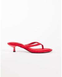TOPSHOP - Axel Toe Thong Mid Heel Sandals - Lyst