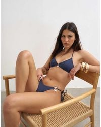 TOPSHOP - Bordeaux Thong Bikini - Lyst