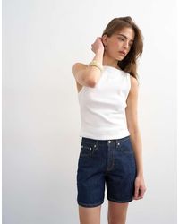 TOPSHOP - Denim Editor Short - Lyst