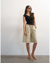 TOPSHOP - Taffeta A Line Longline Short - Lyst