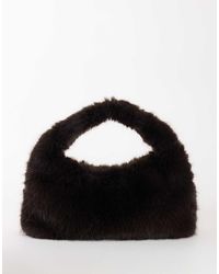 TOPSHOP - Tully Large Faux Fur Shoulder Bag - Lyst