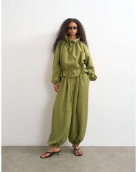 TOPSHOP - Co Ord Balloon Trouser With Tie Waist - Lyst