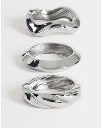 TOPSHOP - Fabio 3 Pack Bangles - Lyst