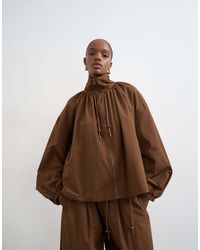 TOPSHOP - Nylon Anorak Jacket - Lyst