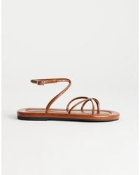TOPSHOP - Emma Strappy Flat Sandal - Lyst