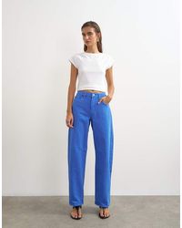 TOPSHOP - Barrel Mid Rise Jean - Lyst