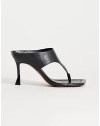 TOPSHOP - Elodie Toe Thong Mid Heeled Mule - Lyst