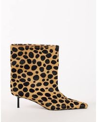 TOPSHOP - Kai Super Wide Heeled Ankle Boot - Lyst