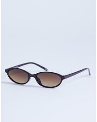 TOPSHOP - Lanzarote Oval Sunglasses - Lyst
