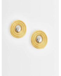 TOPSHOP - Enzo Waterproof Stainless Steel Stud Earring - Lyst
