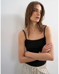 TOPSHOP - Ribbed Micro Camisole - Lyst