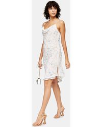 floral tassel mini dress topshop