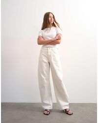 TOPSHOP - Barrel Mid Rise Jean - Lyst