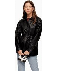 topshop ladies leather jackets