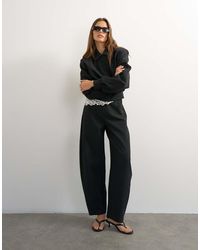 TOPSHOP - Tailored Bubble Barrel Leg Trouser - Lyst