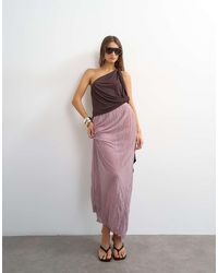 TOPSHOP - Textured Mesh Maxi Skirt Co-Ord - Lyst