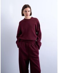 TOPSHOP - Clean Oversized Deep Cuff Sweat - Lyst