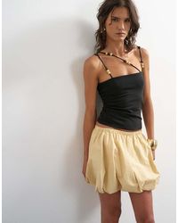 TOPSHOP - Bubble Hem Mini Skirt - Lyst