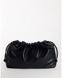 TOPSHOP - Chloe Oversized Ruched Pouch Clutch Bag - Lyst