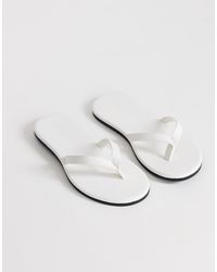 TOPSHOP - Sky Real Leather Toe Thong Sandals - Lyst