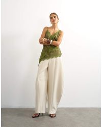 TOPSHOP - Co Ord Barrel Leg Trouser - Lyst