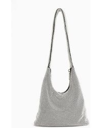 dee diamante buckle shoulder bag