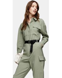 green boiler suit topshop
