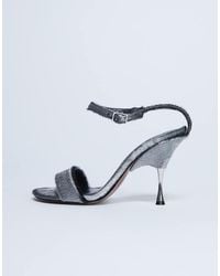TOPSHOP - Fran Metal High Heel Sandal - Lyst