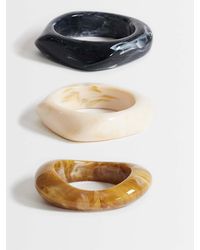 TOPSHOP - Ferdy 3 Pack Resin Bangles - Lyst