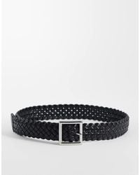 TOPSHOP - Weave Leather Belt - Lyst