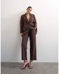 TOPSHOP - Co Ord Mid Rise Clean Straight Trouser - Lyst