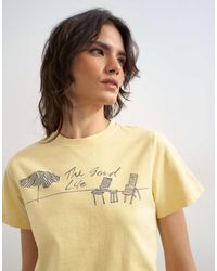 TOPSHOP - 'the Good Life' Graphic Classic Tee - Lyst