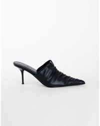 TOPSHOP - Ansel Ruched Pointed Mid Heel Court Shoe - Lyst