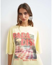 TOPSHOP - Graphic 'paradise' Short Sleeved T Shirt - Lyst