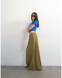 TOPSHOP - Tie Waist Slouchy Slim Maxi Skirt - Lyst
