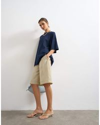 TOPSHOP - Oversized Dropped Shoulders Tee - Lyst